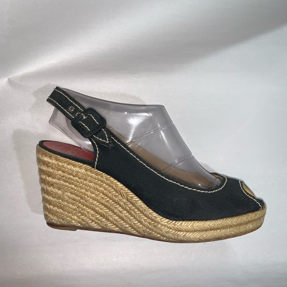 CHRISTIAN LOUBOUTIN size 40 platform wedge heels - Picture 1 of 14